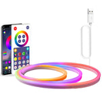 NH021 Impermeabile 3m TUYA WIFI Music Sync RGB Neon Rope Light, NH021