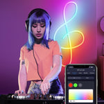 NH021 Impermeabile 3m TUYA WIFI Music Sync RGB Neon Rope Light, NH021