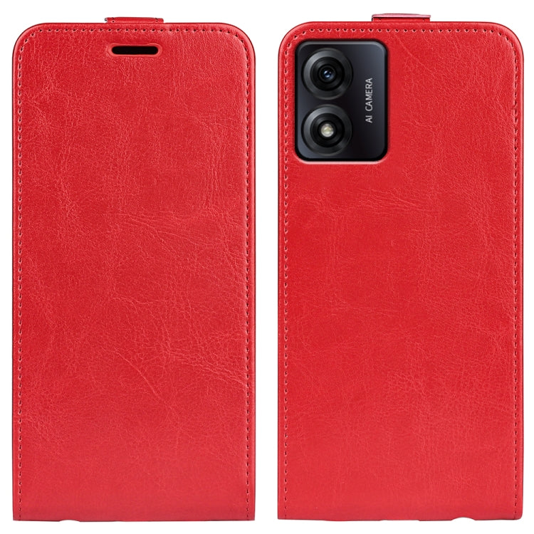 Per Motorola Moto E13 R64 Custodia per cellulare in pelle con vibrazione verticale singola, For Motorola Moto E13