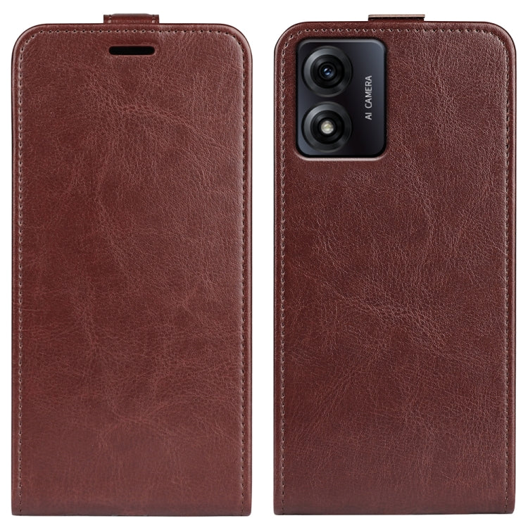 Per Motorola Moto E13 R64 Custodia per cellulare in pelle con vibrazione verticale singola, For Motorola Moto E13