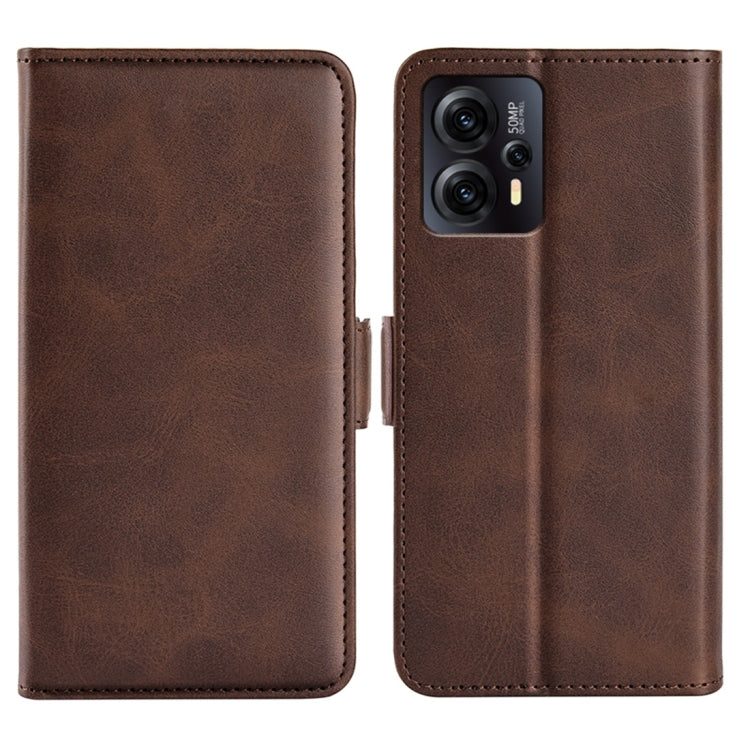 Per Motorola Moto E13 Custodia per telefono orizzontale in pelle con fibbia magnetica a doppio lato, For Motorola Moto E13