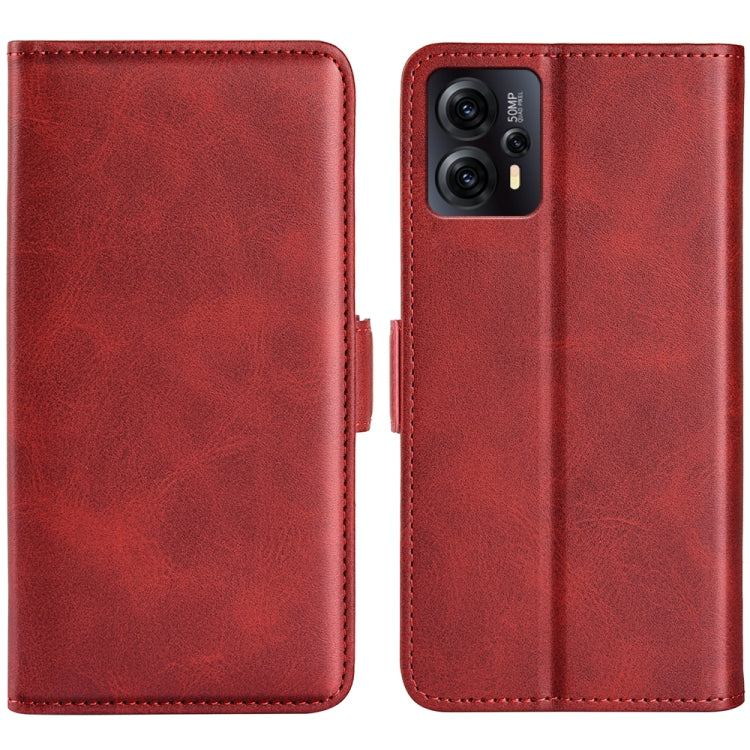 Per Motorola Moto E13 Custodia per telefono orizzontale in pelle con fibbia magnetica a doppio lato, For Motorola Moto E13