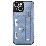Cassa del telefono della copertura posteriore del raccoglitore della carta del cavalletto del braccialetto con il coltello dell'attrezzo, For iPhone 14, For iPhone 14 Pro, For iPhone 14 Plus, For iPhone 14 Pro Max