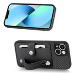 Cassa del telefono della copertura posteriore del raccoglitore della carta del cavalletto del braccialetto con il coltello dell'attrezzo, For iPhone 13, For iPhone 13 Pro, For iPhone 13 mini, For iPhone 13 Pro Max