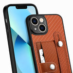 Cassa del telefono della copertura posteriore del raccoglitore della carta del cavalletto del braccialetto con il coltello dell'attrezzo, For iPhone 13, For iPhone 13 Pro, For iPhone 13 mini, For iPhone 13 Pro Max