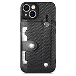 Cassa del telefono della copertura posteriore del raccoglitore della carta del cavalletto del braccialetto con il coltello dell'attrezzo, For iPhone 13, For iPhone 13 Pro, For iPhone 13 mini, For iPhone 13 Pro Max