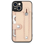 Cassa del telefono della copertura posteriore del raccoglitore della carta del cavalletto del braccialetto con il coltello dell'attrezzo, For iPhone 13, For iPhone 13 Pro, For iPhone 13 mini, For iPhone 13 Pro Max