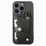 Cassa del telefono della copertura posteriore del raccoglitore della carta del cavalletto del braccialetto con il coltello dell'attrezzo, For iPhone 13, For iPhone 13 Pro, For iPhone 13 mini, For iPhone 13 Pro Max