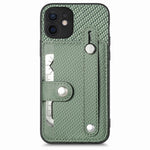 Cassa del telefono della copertura posteriore del raccoglitore della carta del cavalletto del braccialetto con il coltello dell'attrezzo, For iPhone 12 mini, For iPhone 12, For iPhone 12 Pro, For iPhone 12 Pro Max