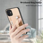 Cassa del telefono della copertura posteriore del raccoglitore della carta del cavalletto del braccialetto con il coltello dell'attrezzo, For iPhone 12 mini, For iPhone 12, For iPhone 12 Pro, For iPhone 12 Pro Max
