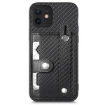 Cassa del telefono della copertura posteriore del raccoglitore della carta del cavalletto del braccialetto con il coltello dell'attrezzo, For iPhone 12 mini, For iPhone 12, For iPhone 12 Pro, For iPhone 12 Pro Max