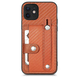 Cassa del telefono della copertura posteriore del raccoglitore della carta del cavalletto del braccialetto con il coltello dell'attrezzo, For iPhone 12 mini, For iPhone 12, For iPhone 12 Pro, For iPhone 12 Pro Max