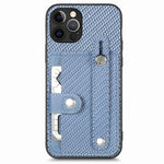 Cassa del telefono della copertura posteriore del raccoglitore della carta del cavalletto del braccialetto con il coltello dell'attrezzo, For iPhone 12 mini, For iPhone 12, For iPhone 12 Pro, For iPhone 12 Pro Max