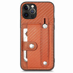 Cassa del telefono della copertura posteriore del raccoglitore della carta del cavalletto del braccialetto con il coltello dell'attrezzo, For iPhone 12 mini, For iPhone 12, For iPhone 12 Pro, For iPhone 12 Pro Max