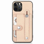 Cassa del telefono della copertura posteriore del raccoglitore della carta del cavalletto del braccialetto con il coltello dell'attrezzo, For iPhone 12 mini, For iPhone 12, For iPhone 12 Pro, For iPhone 12 Pro Max