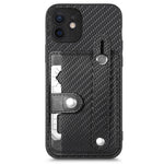 Cassa del telefono della copertura posteriore del raccoglitore della carta del cavalletto del braccialetto con il coltello dell'attrezzo, For iPhone 11, For iPhone 11 Pro, For iPhone 11 Pro Max, For iPhone X / XS