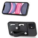 Cassa del telefono della copertura posteriore del raccoglitore della carta del cavalletto del braccialetto con il coltello dell'attrezzo, For iPhone 11, For iPhone 11 Pro, For iPhone 11 Pro Max, For iPhone X / XS