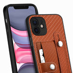 Cassa del telefono della copertura posteriore del raccoglitore della carta del cavalletto del braccialetto con il coltello dell'attrezzo, For iPhone 11, For iPhone 11 Pro, For iPhone 11 Pro Max, For iPhone X / XS
