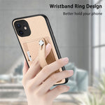 Cassa del telefono della copertura posteriore del raccoglitore della carta del cavalletto del braccialetto con il coltello dell'attrezzo, For iPhone 11, For iPhone 11 Pro, For iPhone 11 Pro Max, For iPhone X / XS