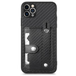 Cassa del telefono della copertura posteriore del raccoglitore della carta del cavalletto del braccialetto con il coltello dell'attrezzo, For iPhone 11, For iPhone 11 Pro, For iPhone 11 Pro Max, For iPhone X / XS