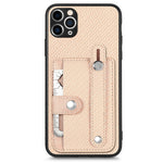 Cassa del telefono della copertura posteriore del raccoglitore della carta del cavalletto del braccialetto con il coltello dell'attrezzo, For iPhone 11, For iPhone 11 Pro, For iPhone 11 Pro Max, For iPhone X / XS