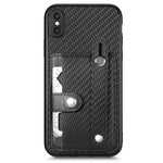 Cassa del telefono della copertura posteriore del raccoglitore della carta del cavalletto del braccialetto con il coltello dell'attrezzo, For iPhone 11, For iPhone 11 Pro, For iPhone 11 Pro Max, For iPhone X / XS