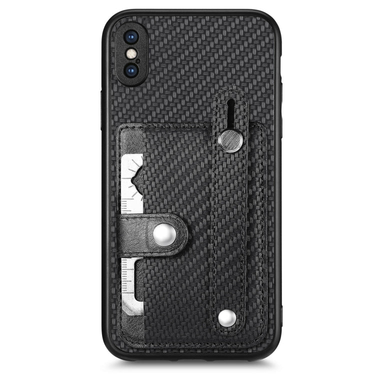 Cassa del telefono della copertura posteriore del raccoglitore della carta del cavalletto del braccialetto con il coltello dell'attrezzo, For iPhone 11, For iPhone 11 Pro, For iPhone 11 Pro Max, For iPhone X / XS