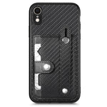 Cassa del telefono della copertura posteriore del raccoglitore della carta del cavalletto del braccialetto con il coltello dell'attrezzo, For iPhone XR, For iPhone XS Max, For iPhone SE 2022 / 2020 / 7 / 8, For iPhone 7 Plus / 8 Plus