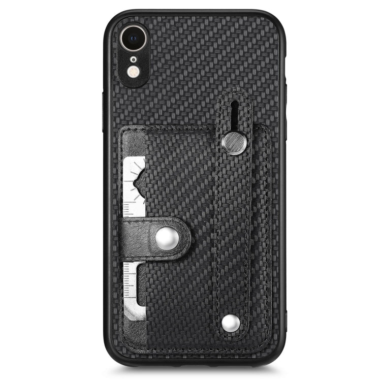 Cassa del telefono della copertura posteriore del raccoglitore della carta del cavalletto del braccialetto con il coltello dell'attrezzo, For iPhone XR, For iPhone XS Max, For iPhone SE 2022 / 2020 / 7 / 8, For iPhone 7 Plus / 8 Plus