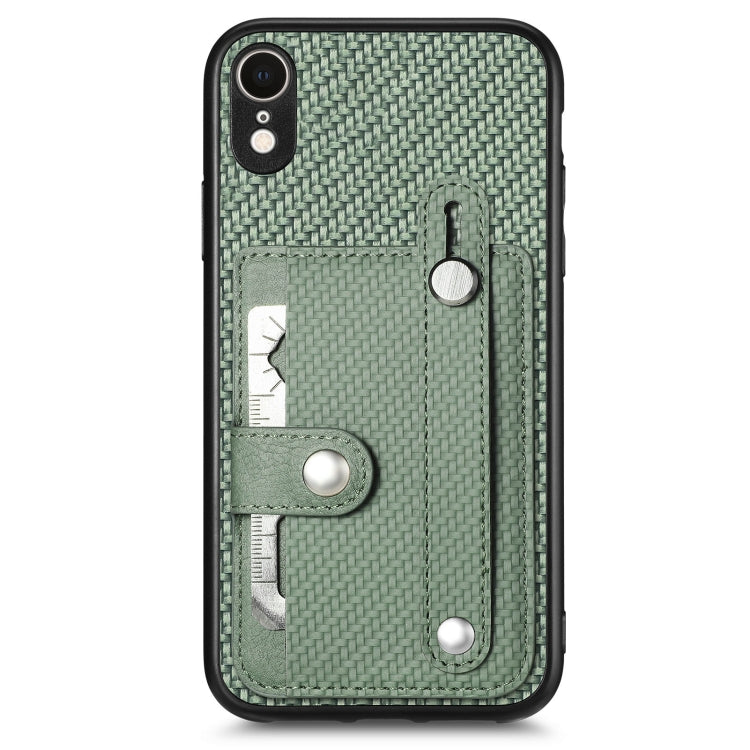 Cassa del telefono della copertura posteriore del raccoglitore della carta del cavalletto del braccialetto con il coltello dell'attrezzo, For iPhone XR, For iPhone XS Max, For iPhone SE 2022 / 2020 / 7 / 8, For iPhone 7 Plus / 8 Plus