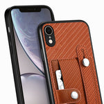 Cassa del telefono della copertura posteriore del raccoglitore della carta del cavalletto del braccialetto con il coltello dell'attrezzo, For iPhone XR, For iPhone XS Max, For iPhone SE 2022 / 2020 / 7 / 8, For iPhone 7 Plus / 8 Plus