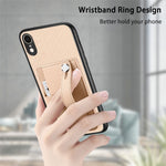 Cassa del telefono della copertura posteriore del raccoglitore della carta del cavalletto del braccialetto con il coltello dell'attrezzo, For iPhone XR, For iPhone XS Max, For iPhone SE 2022 / 2020 / 7 / 8, For iPhone 7 Plus / 8 Plus