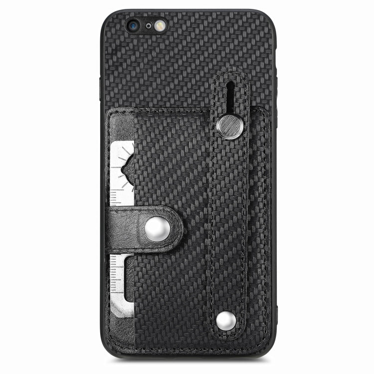Cassa del telefono della copertura posteriore del raccoglitore della carta del cavalletto del braccialetto con il coltello dell'attrezzo, For iPhone 6 / 6s, For  iPhone 6 Plus / 6s Plus