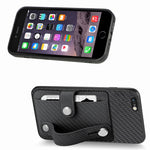 Cassa del telefono della copertura posteriore del raccoglitore della carta del cavalletto del braccialetto con il coltello dell'attrezzo, For iPhone 6 / 6s, For  iPhone 6 Plus / 6s Plus