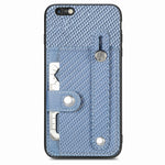 Cassa del telefono della copertura posteriore del raccoglitore della carta del cavalletto del braccialetto con il coltello dell'attrezzo, For iPhone 6 / 6s, For  iPhone 6 Plus / 6s Plus
