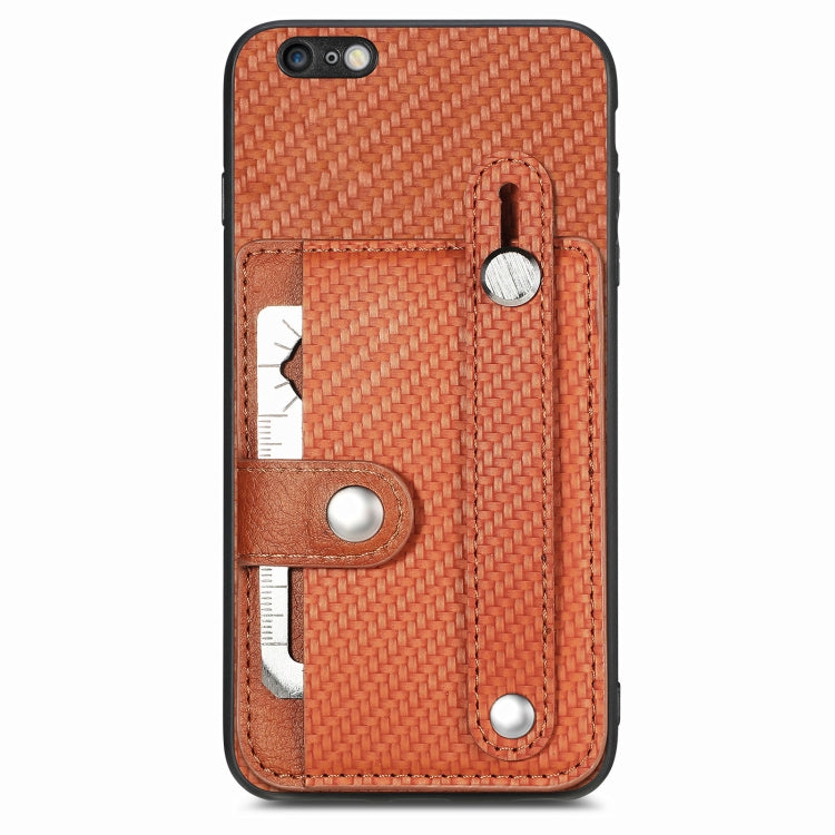 Cassa del telefono della copertura posteriore del raccoglitore della carta del cavalletto del braccialetto con il coltello dell'attrezzo, For iPhone 6 / 6s, For  iPhone 6 Plus / 6s Plus