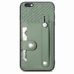 Cassa del telefono della copertura posteriore del raccoglitore della carta del cavalletto del braccialetto con il coltello dell'attrezzo, For iPhone 6 / 6s, For  iPhone 6 Plus / 6s Plus