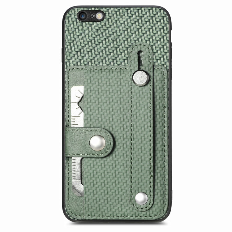 Cassa del telefono della copertura posteriore del raccoglitore della carta del cavalletto del braccialetto con il coltello dell'attrezzo, For iPhone 6 / 6s, For  iPhone 6 Plus / 6s Plus
