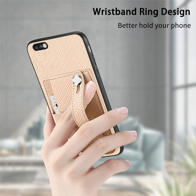 Cassa del telefono della copertura posteriore del raccoglitore della carta del cavalletto del braccialetto con il coltello dell'attrezzo, For iPhone 6 / 6s, For  iPhone 6 Plus / 6s Plus