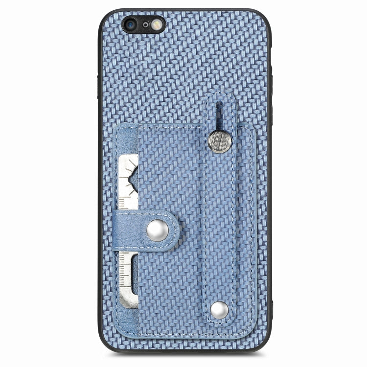 Cassa del telefono della copertura posteriore del raccoglitore della carta del cavalletto del braccialetto con il coltello dell'attrezzo, For iPhone 6 / 6s, For  iPhone 6 Plus / 6s Plus