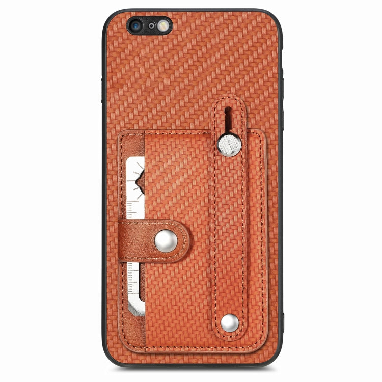 Cassa del telefono della copertura posteriore del raccoglitore della carta del cavalletto del braccialetto con il coltello dell'attrezzo, For iPhone 6 / 6s, For  iPhone 6 Plus / 6s Plus