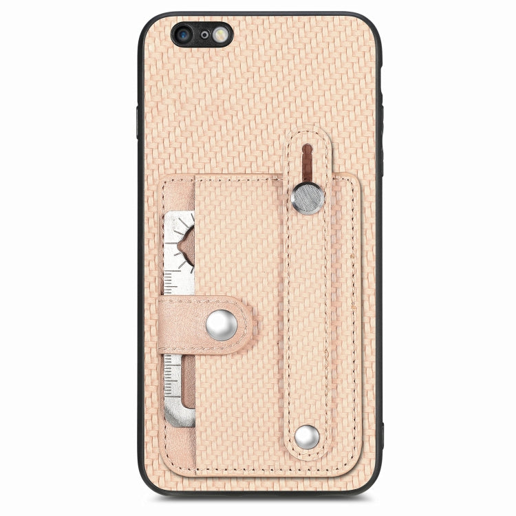 Cassa del telefono della copertura posteriore del raccoglitore della carta del cavalletto del braccialetto con il coltello dell'attrezzo, For iPhone 6 / 6s, For  iPhone 6 Plus / 6s Plus