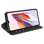 Per Xiaomi Redmi 12C Custodia per telefono in pelle con aspirazione magnetica retro-pelle, For Xiaomi Redmi 12C