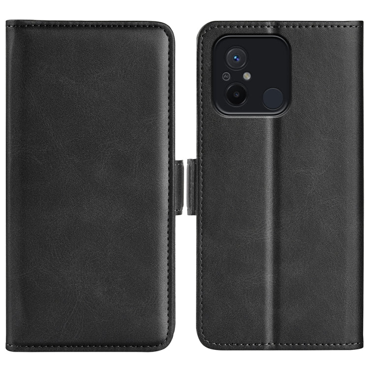 Per Xiaomi Redmi 12C Custodia per cellulare in pelle a vibrazione orizzontale con fibbia magnetica a doppio lato, For Xiaomi Redmi 12C