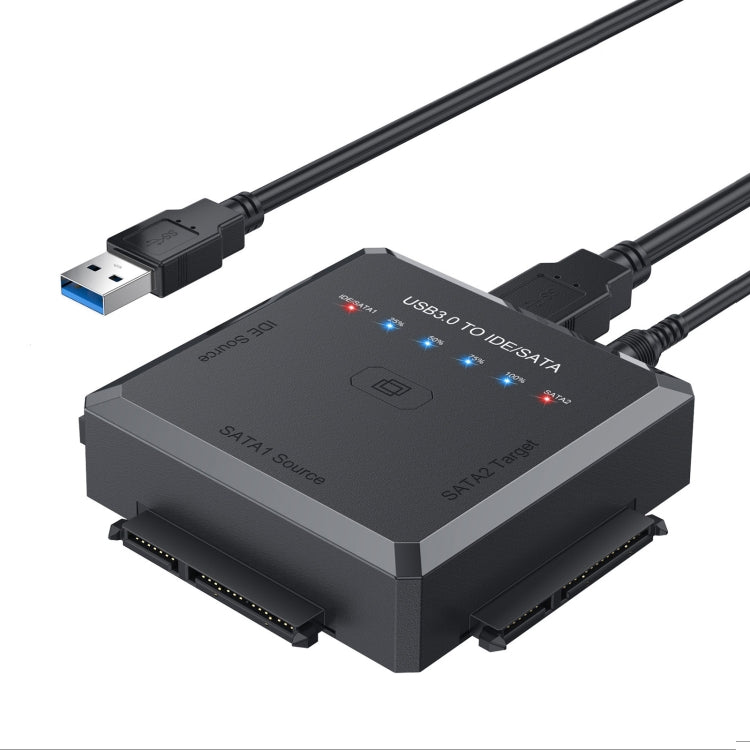 Convertitore adattatore per disco rigido da USB 3.0 a SATA o IDE con funzione di clonazione