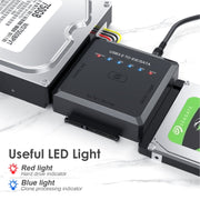 Convertitore adattatore per disco rigido da USB 3.0 a SATA o IDE con funzione di clonazione