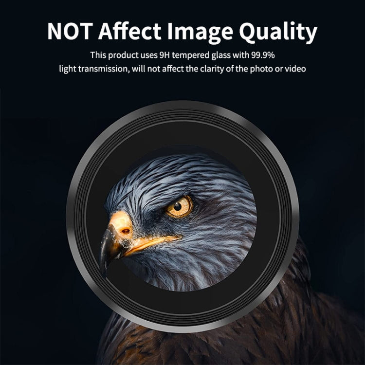 Per Samsung Galaxy A14 / A34 ENKAY Hat-Prince 9H Obiettivo fotocamera posteriore Anello in lega di alluminio Pellicola in vetro temperato, For Samsung Galaxy A14 / A34