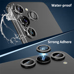 Per Samsung Galaxy A24 ENKAY Hat-Prince 9H obiettivo fotocamera posteriore anello in lega di alluminio pellicola in vetro temperato, For Samsung Galaxy A24