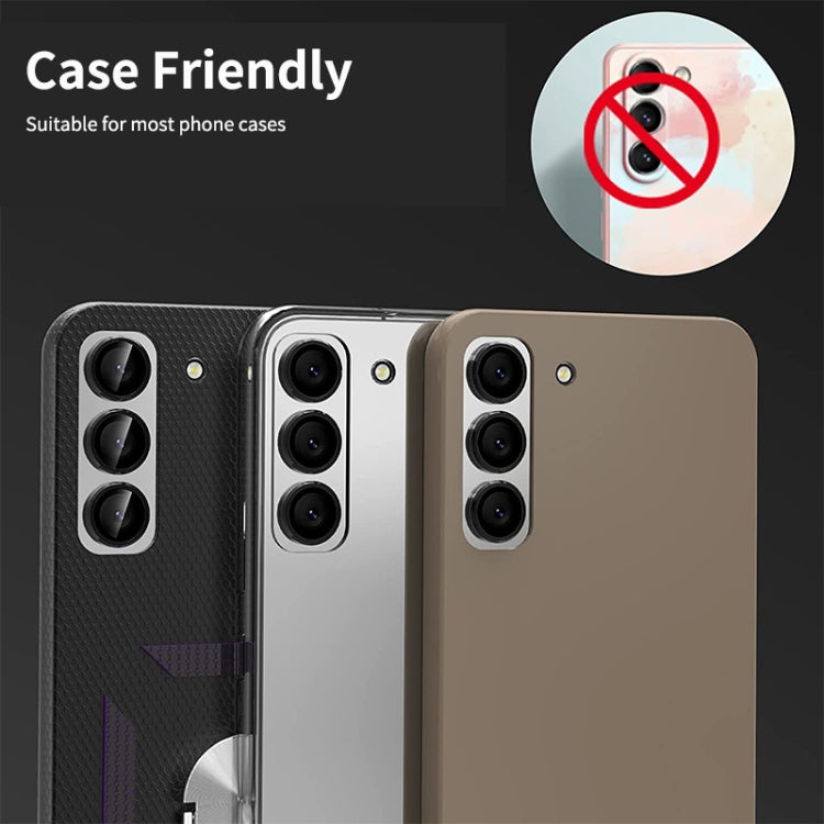 Per Samsung Galaxy A24 ENKAY Hat-Prince 9H obiettivo fotocamera posteriore anello in lega di alluminio pellicola in vetro temperato, For Samsung Galaxy A24