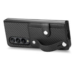 Cassa del telefono della copertura posteriore del raccoglitore della carta del cavalletto del braccialetto, For Samsung Galaxy Z Fold4, For Samsung Galaxy Z Fold3, For Samsung Galaxy Z Fold2, For Samsung Galaxy Z Flip4